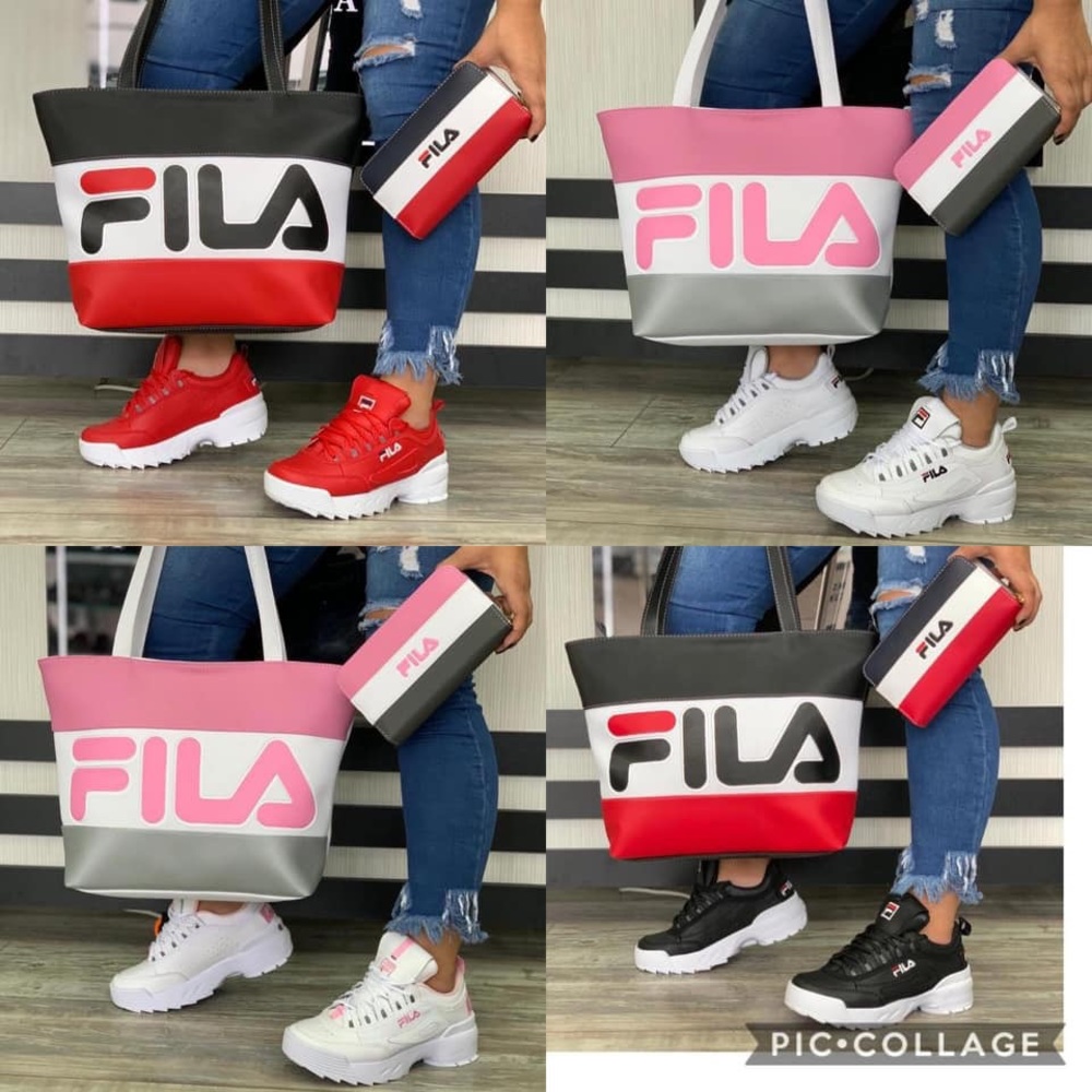 Fila Purse,Wallet,And Shoe Combo